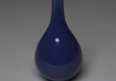 图片[3]-Gall-bladder-shaped vase with cobalt blue glaze, Qing dynasty, Yongzheng reign (1723-1735)-China Archive